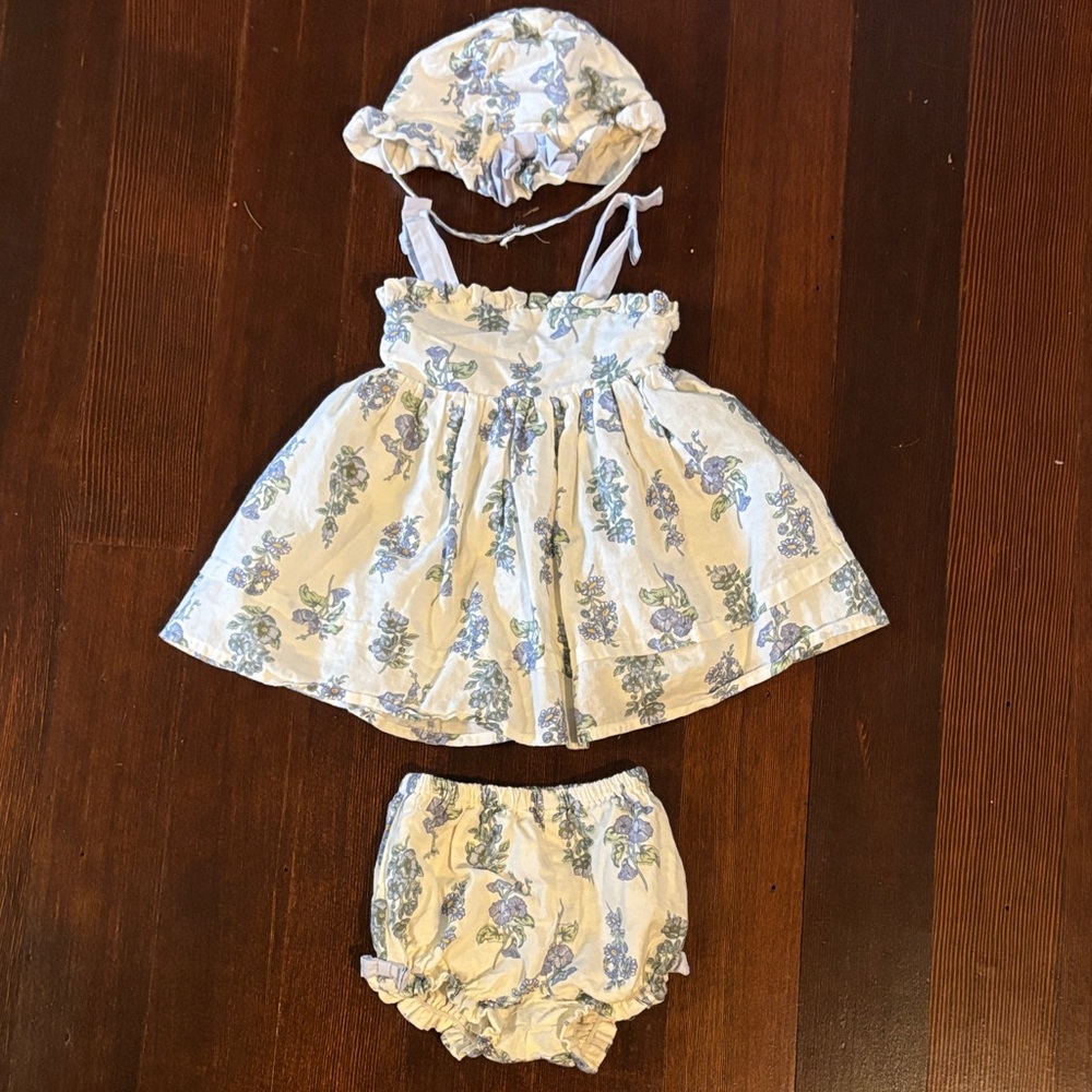 Joie Baby Dress Set with Floral Pattern